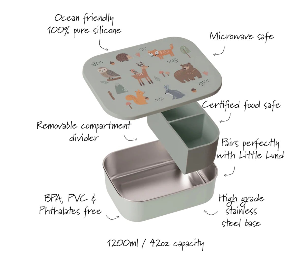 Little Lund Lunch Box 1200ml Woodland