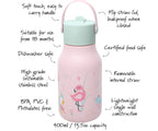 Little Lund Water Bottle 400ml Birds