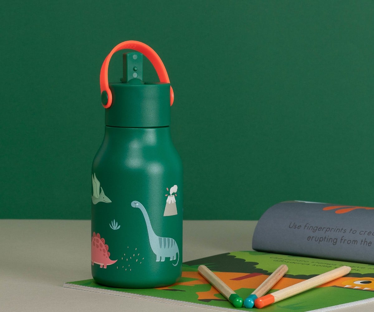 Little Lund Water Bottle 400ml Dino