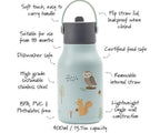 Little Lund Water Bottle 400ml Woodland