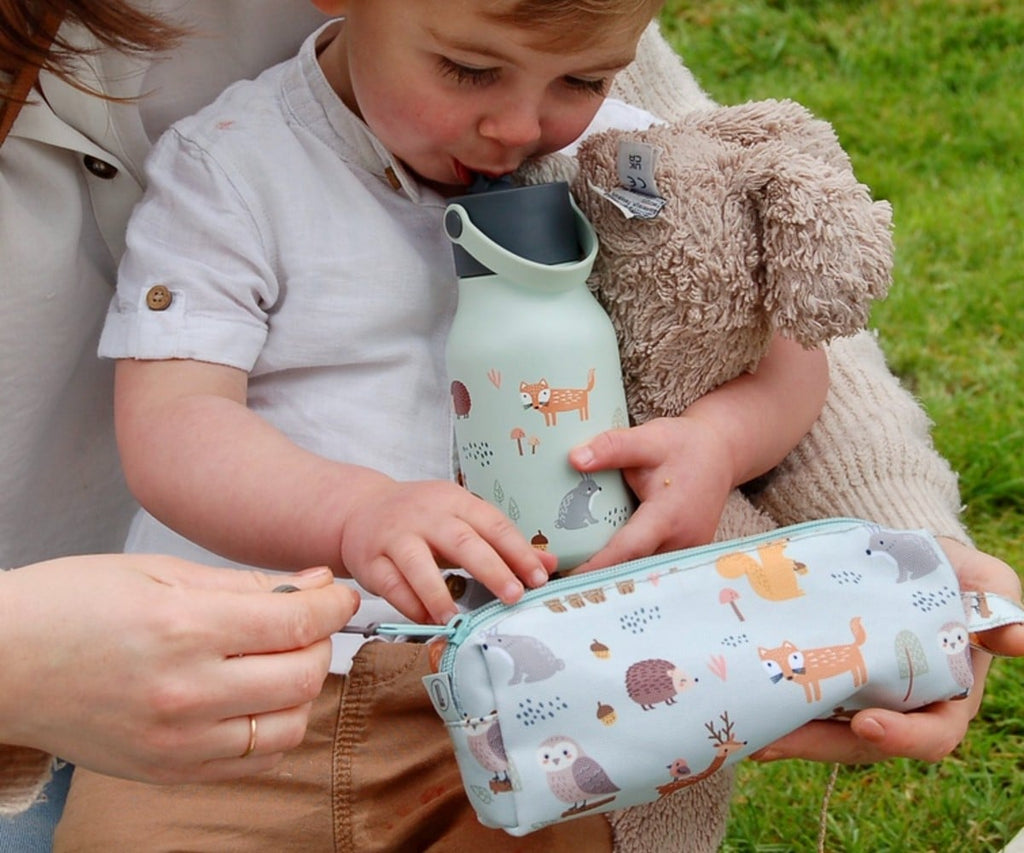 Little Lund Water Bottle 400ml Woodland