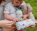 Little Lund Water Bottle 400ml Woodland
