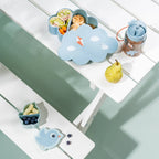 Done by Deer σετ φαγητού 3 τεμαχίων Playground Blue