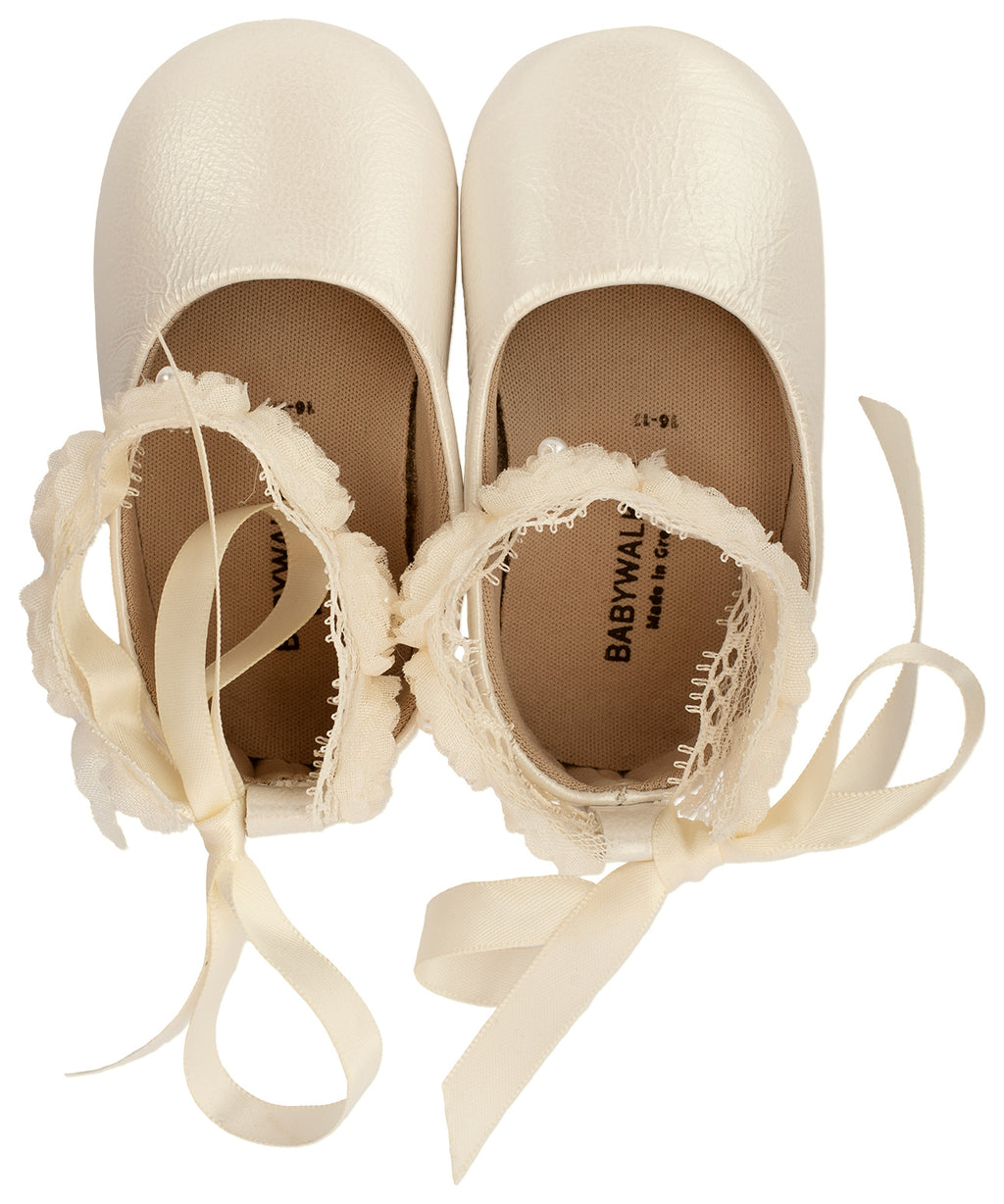 Βαπτιστικό Παπούτσι Babywalker Mi1506 Ivory