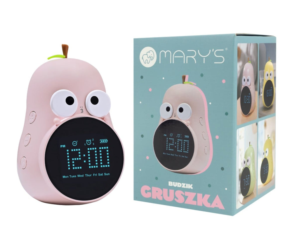 Mary’s Φωτιζόμενο Ηλεκτρονικό Ξυπνητήρι Αχλάδι Ροζ
