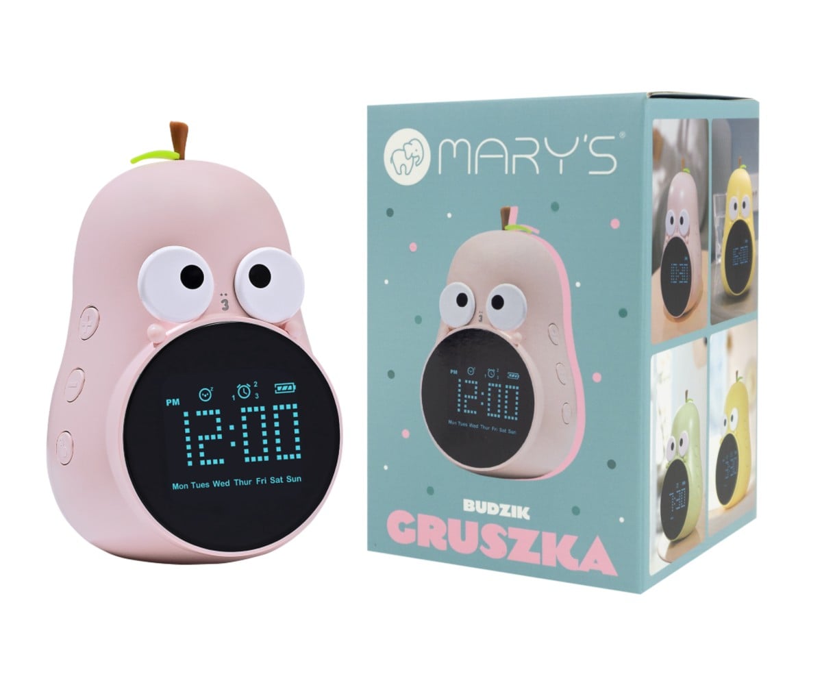 Mary’s Φωτιζόμενο Ηλεκτρονικό Ξυπνητήρι Αχλάδι Ροζ