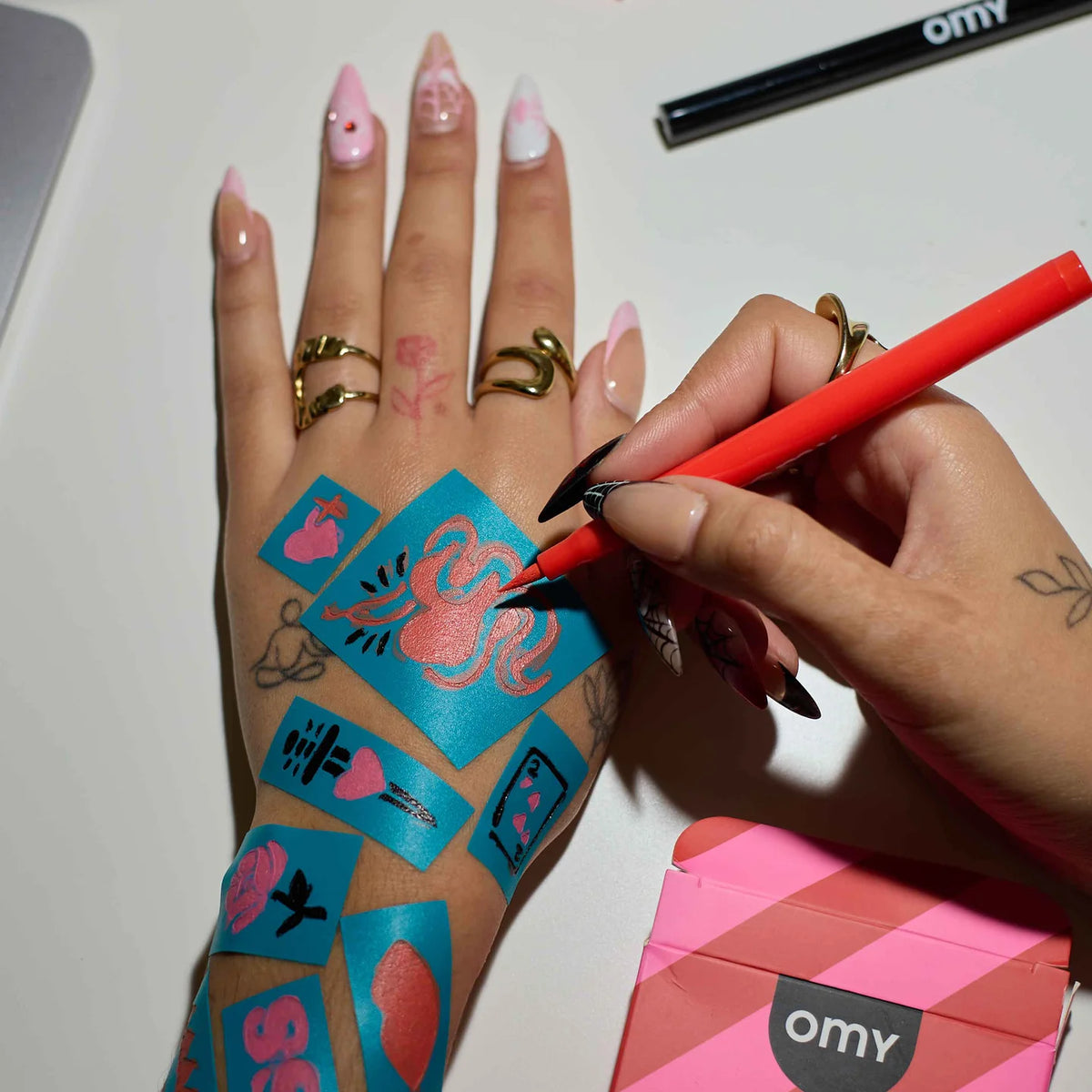 OMY Tattoo Art skin coloring set - Rock Club