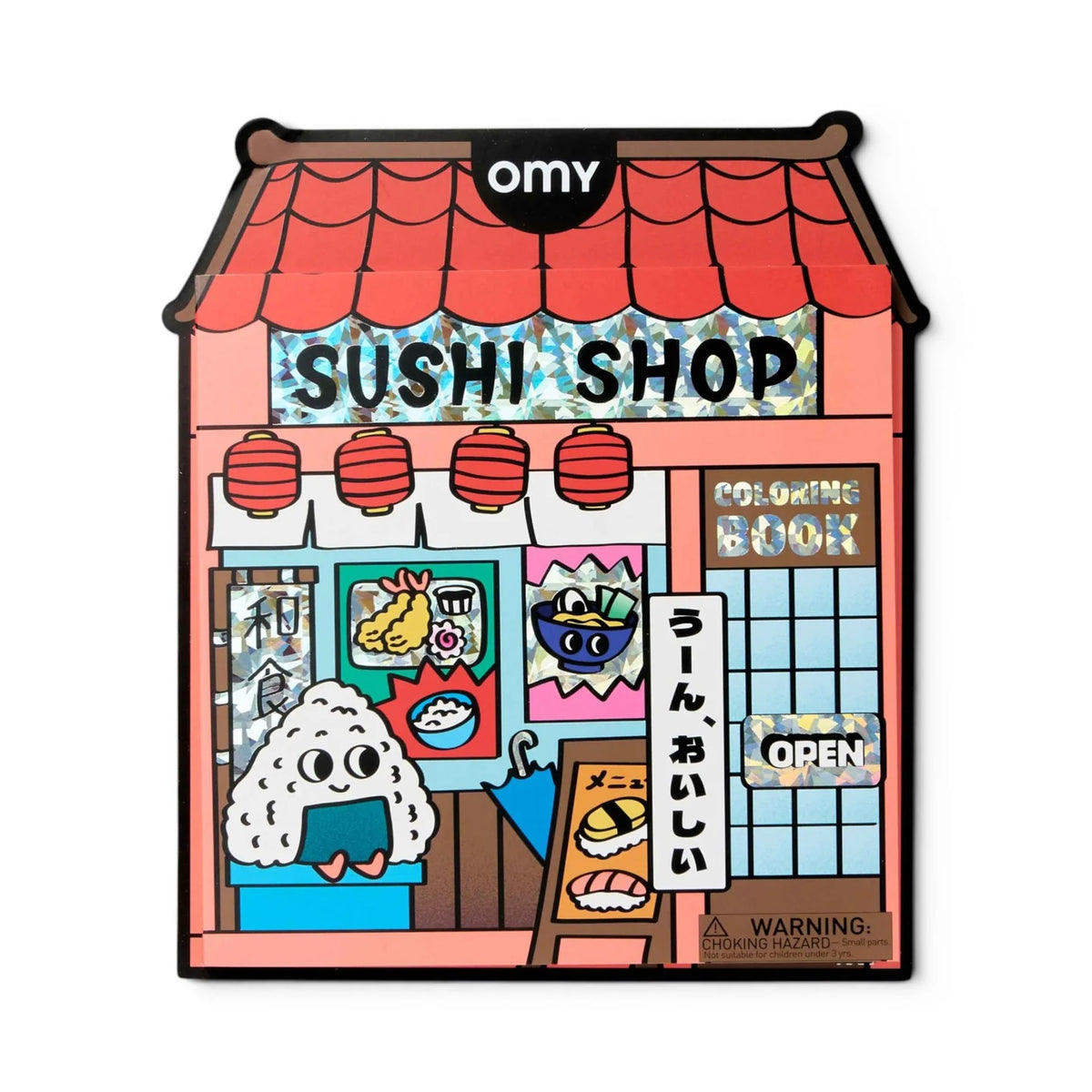 OMY Βιβλίο ζωγραφικής με αυτοκόλλητα Coloring Boutique - Sushi Shop