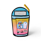OMY Αυτοκόλλητα χαρτάκια σημειώσεων - Bubble Tea