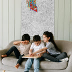 OMY Giant coloring poster Super Market