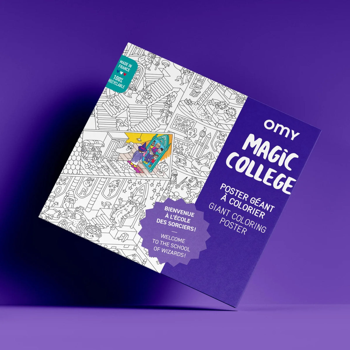 OMY Αφίσα γίγας για ζωγραφική Magic College