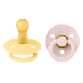 BIBS ΣΕΤ ΠΙΠΙΛΕΣ 2ΤΜΧ COLOUR BUTTER/PETAL – ΣΤΡΟΓΓΥΛΗ No2