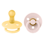 BIBS ΣΕΤ ΠΙΠΙΛΕΣ 2ΤΜΧ COLOUR BUTTER/PETAL – ΣΤΡΟΓΓΥΛΗ No2