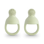 Mushie Silicone Fresh Food Feeder 2pack Sage