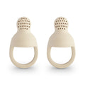 Mushie Silicone Fresh Food Feeder 2pack Shifting Sands
