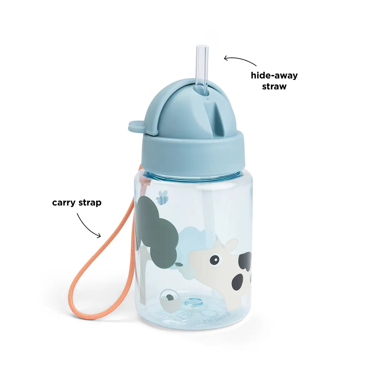Done by Deer Παγούρι Tiny farm Blue 280 ml