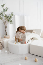 Πισίνα με μπάλες boucle beige 30*90