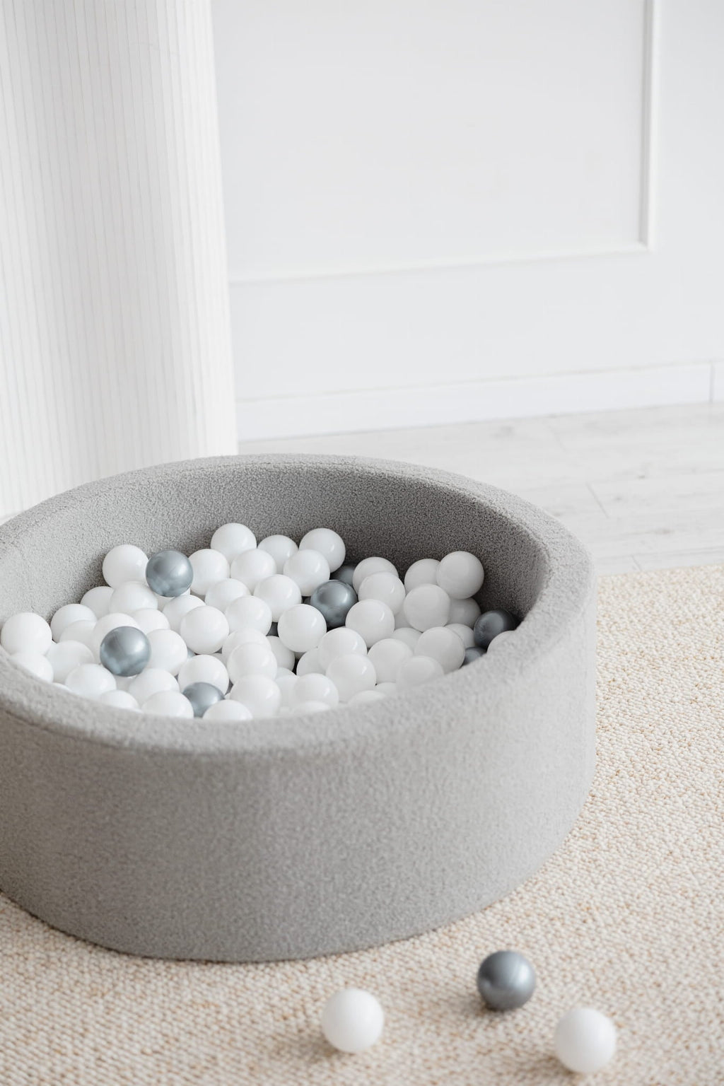 Πισίνα με μπάλες boucle grey 30*90