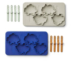 Θήκη σιλικόνης για παγωτό Liewood Manfred Dino blue multi mix