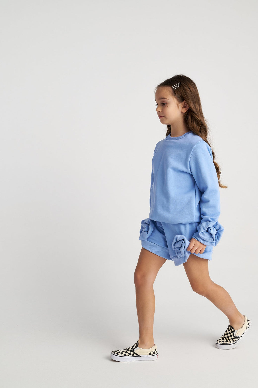 Two In A Castle ΣΕΤ Monochrome Top And Roses Shorts Red