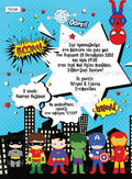 Προσκλητήριο βάπτισης για αγόρι με θέμα super heroes TS109