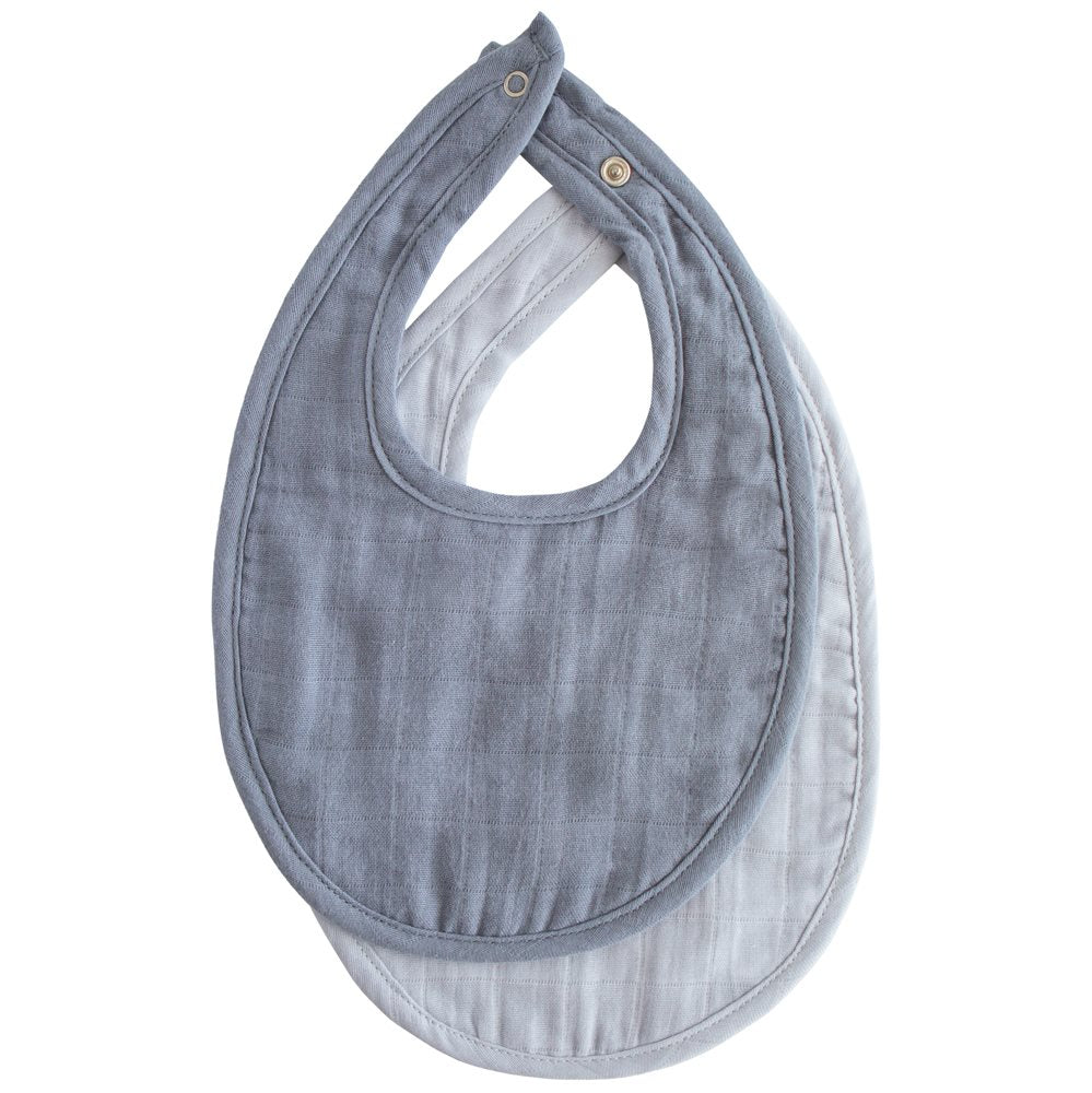 Βρεφική Σαλιάρα Mushie 2Pack Tradewinds/Baby Blue