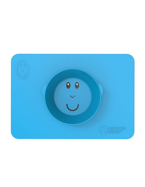 AntiSlip Bowl Matchstick Monkey Blue