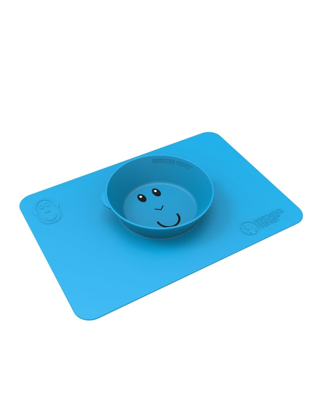 AntiSlip Bowl Matchstick Monkey Blue