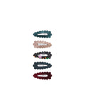 Mimi&Lula BLACKBERRY SCALLOPED MINI HAIR CLIPS