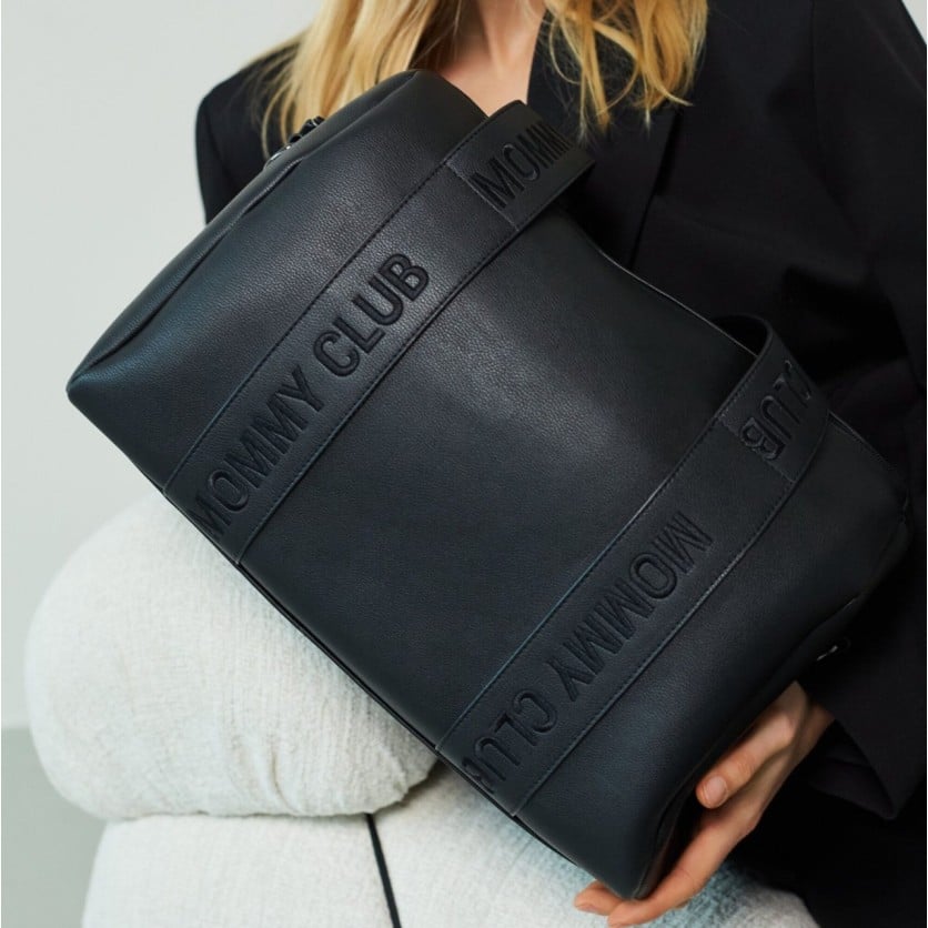 Τσάντα Αλλαγής Mommy Club Leather Black Childhome