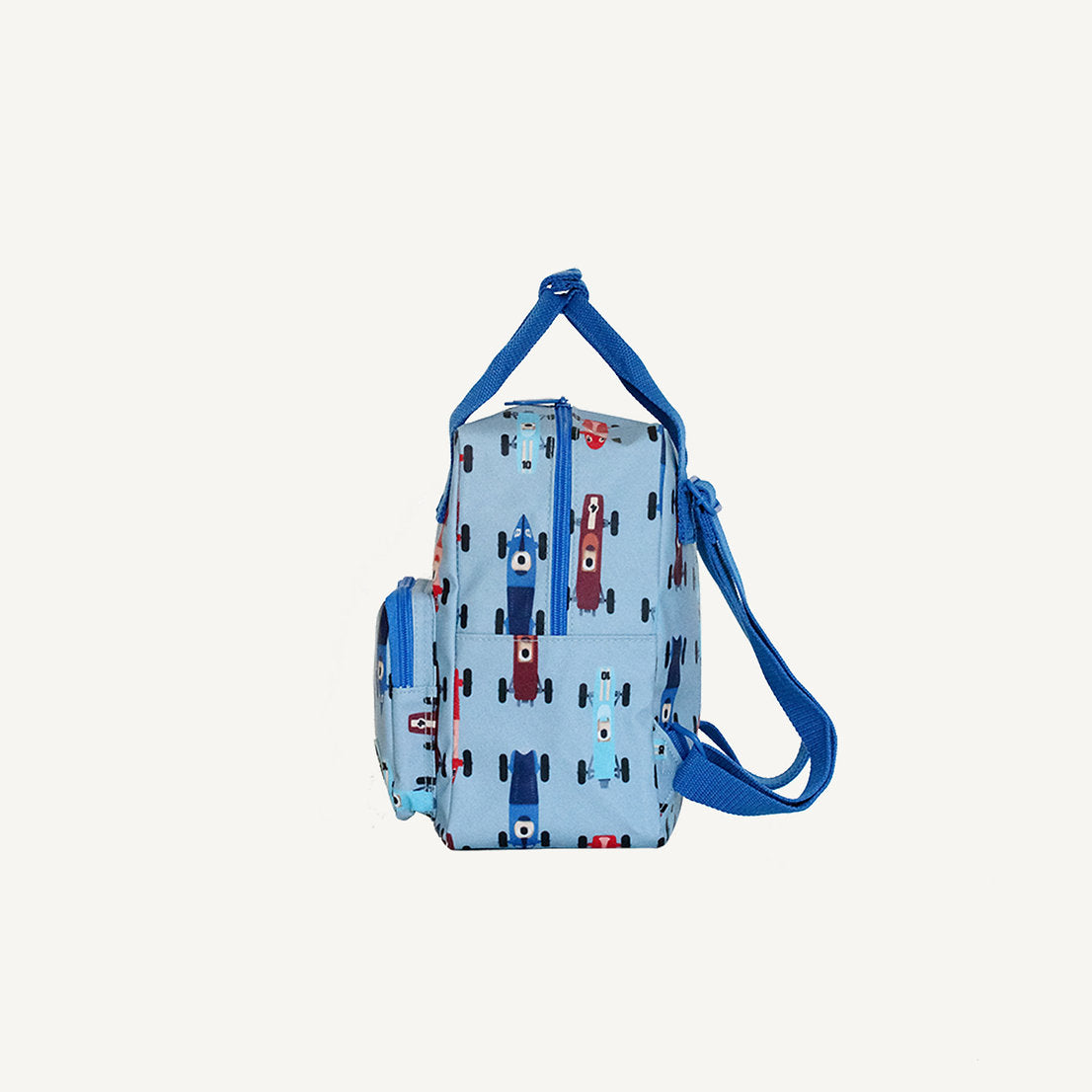Small backpack race cars blue Studio Ditte