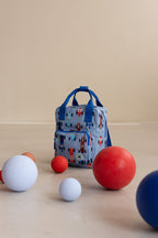 Small backpack race cars blue Studio Ditte