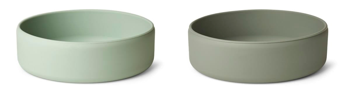 Μπωλ Σιλικόνης Σετ 2 Τεμ Liewood Damina Dusty mint/faune green mix