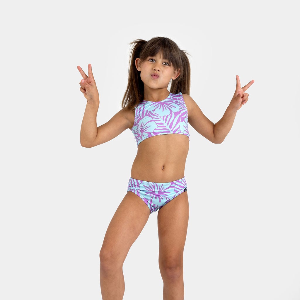 Beach&Bandits Hibiscus Violet Bikini Set