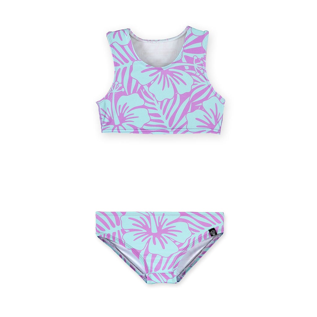 Beach&Bandits Hibiscus Violet Bikini Set