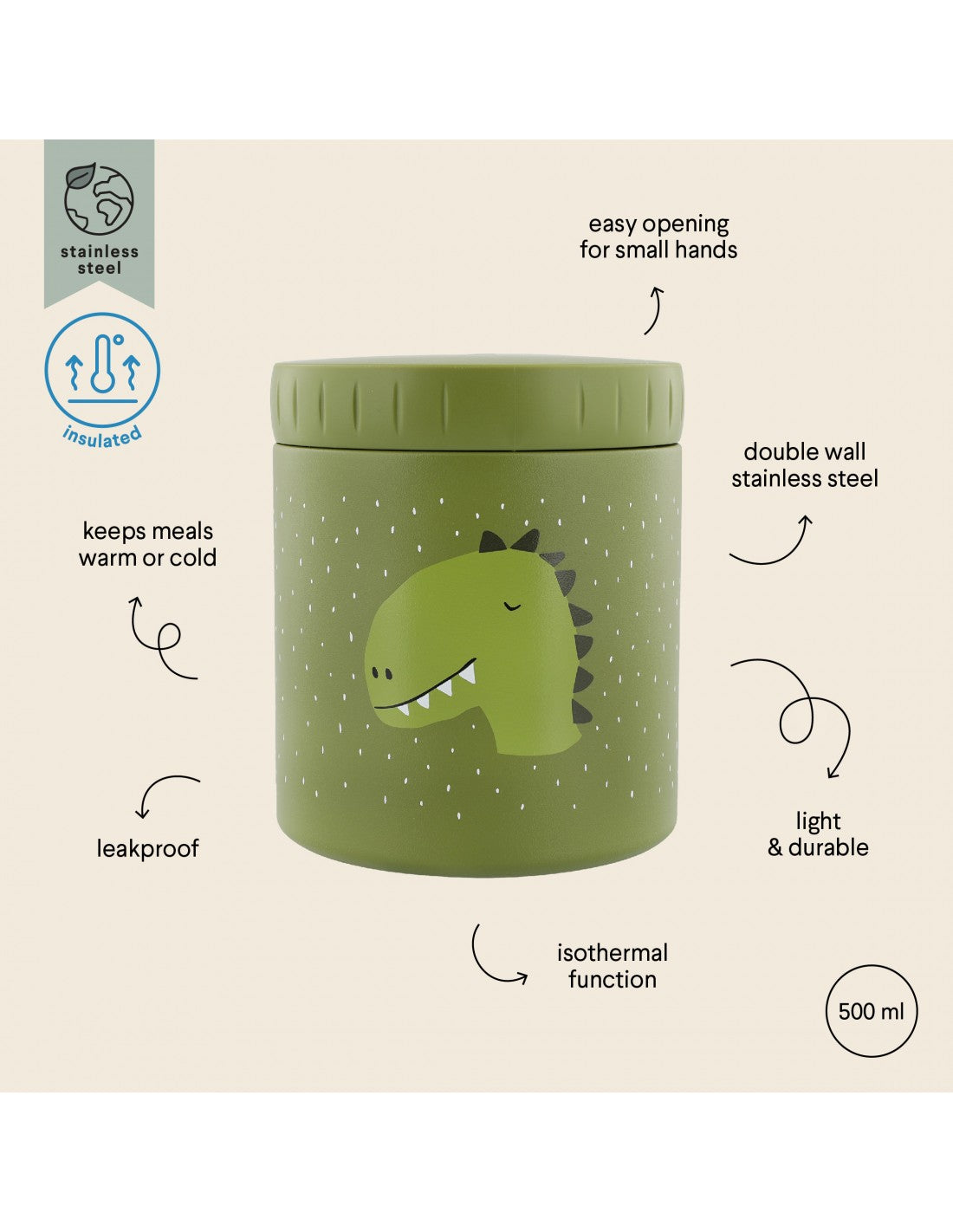 Θερμός Φαγητού 500ml Trixie MR. DINO