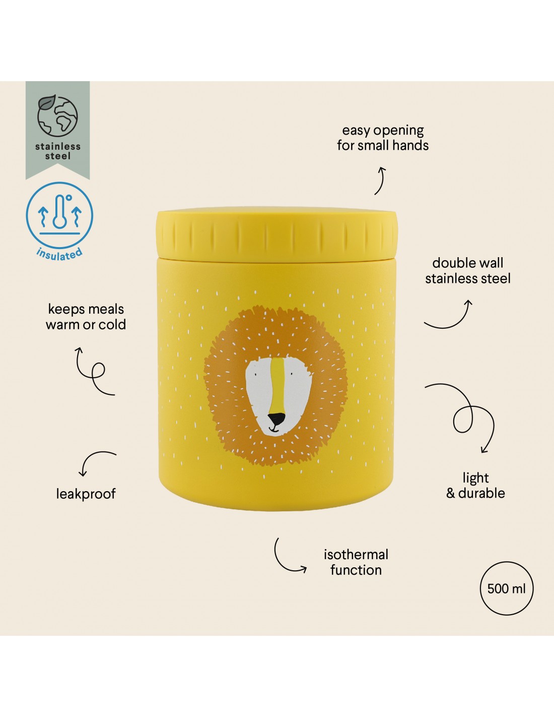 Θερμός Φαγητού 500ml Trixie MR. LION