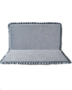 Χαλάκι velvet mat grey square 105cm