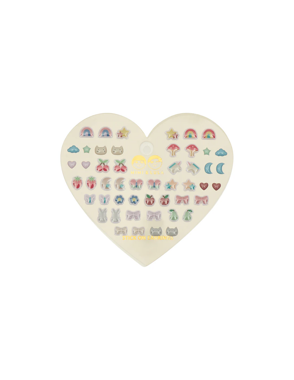 Mimi&Lula MIXED NOVELTY STICK ON EARRINGS