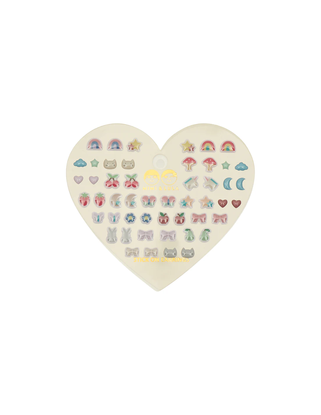 Mimi&Lula MIXED NOVELTY STICK ON EARRINGS