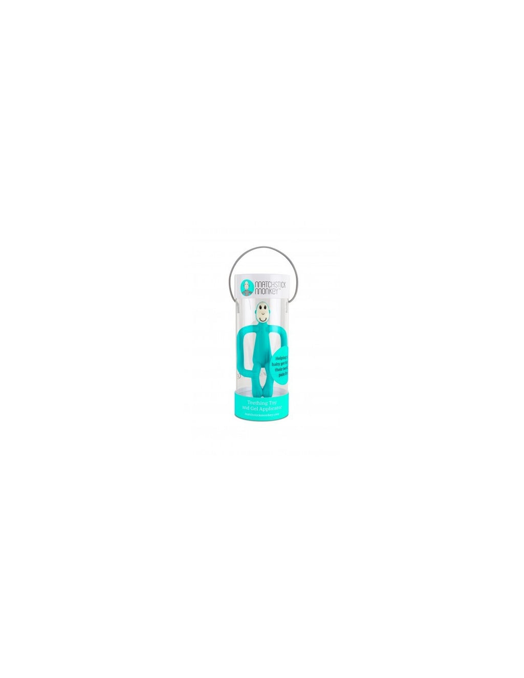 Matchstick Monkey teether LIGHT BLUE