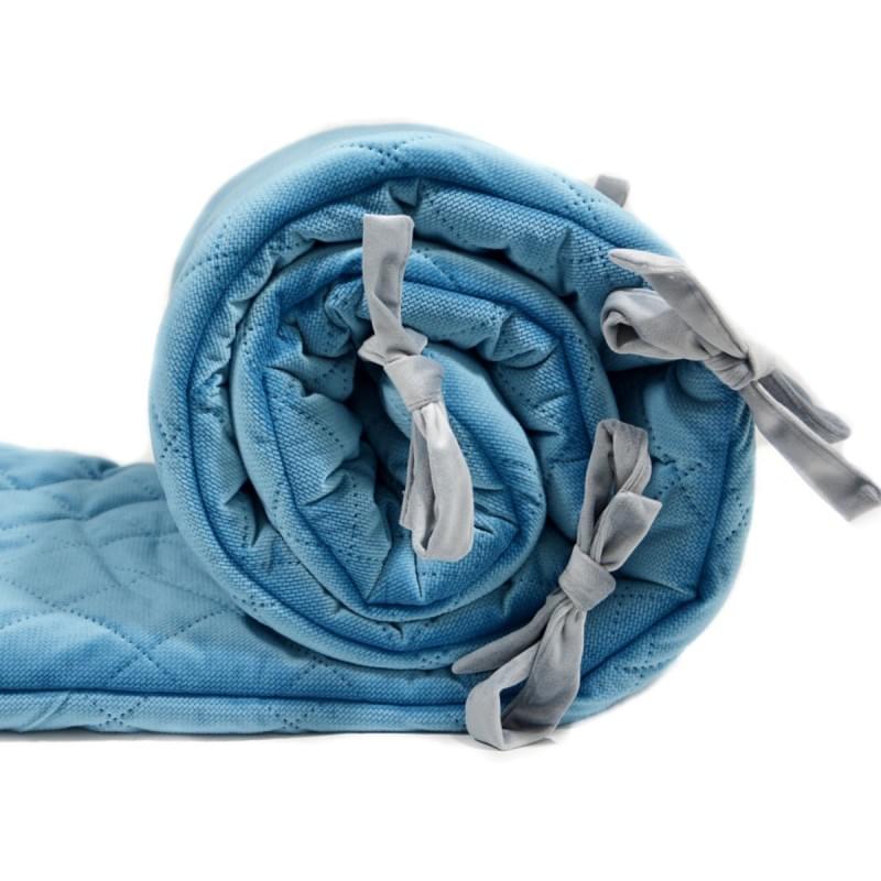 Πάντα Κρεβατιού 30x210cm Blue Velvet