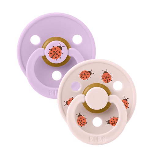 BIBS ΠΙΠΙΛΕΣ STUDIO COLLECTION 2 PACK No 1 LADYBUG/VIOLET SKY MIX