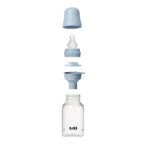 BIBS ΠΛΑΣΤΙΚΟ ΜΠΙΜΠΕΡΟ 150ml ΣΙΛΙΚΟΝΗ BABY BLUE