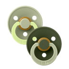 BIBS ΣΕΤ ΠΙΠΙΛΕΣ 2ΤΜΧ COLOUR FUSION SAGE/HUNTER GREEN – ΣΤΡΟΓΓΥΛΗ No1