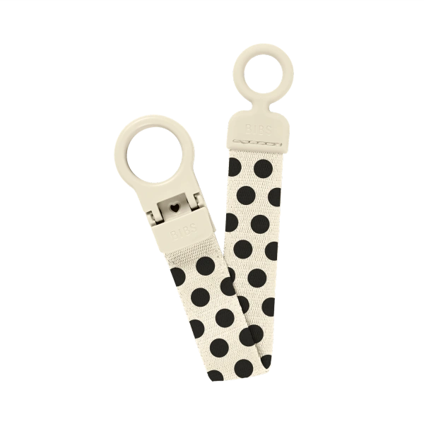 ΚΛΙΠ ΠΙΠΙΛΑΣ BIBS POLKA DOT- IVORY BLACK