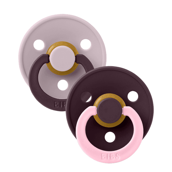 BIBS ΣΕΤ ΠΙΠΙΛΕΣ 2ΤΜΧ COLOUR FUSION DUSKY LILAC/PLUM ΣΤΡΟΓΓΥΛΗ No2