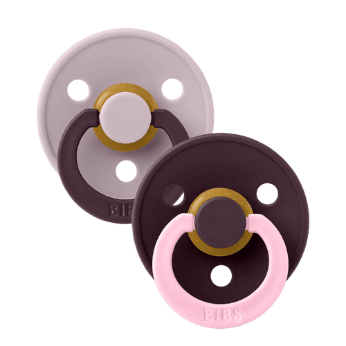BIBS ΣΕΤ ΠΙΠΙΛΕΣ 2ΤΜΧ COLOUR FUSION DUSKY LILAC/PLUM – ΣΤΡΟΓΓΥΛΗ No1