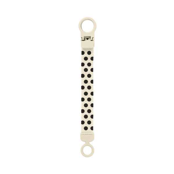 ΚΛΙΠ ΠΙΠΙΛΑΣ BIBS POLKA DOT- IVORY BLACK
