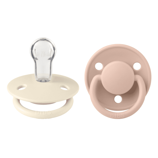 Πιπίλες Σιλικόνης Bibs De Lux 2 Pack Ivory/Blush One Size